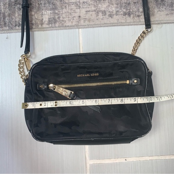 Michael Kors Black and Gold Camo Crossbody Bag - Picture 13 of 13